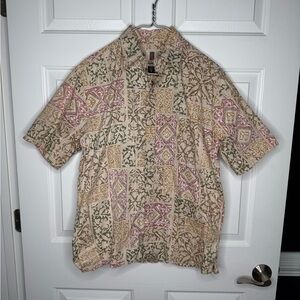 Tori Richard Vintage Multicolor Patchwork Shirt - Medium